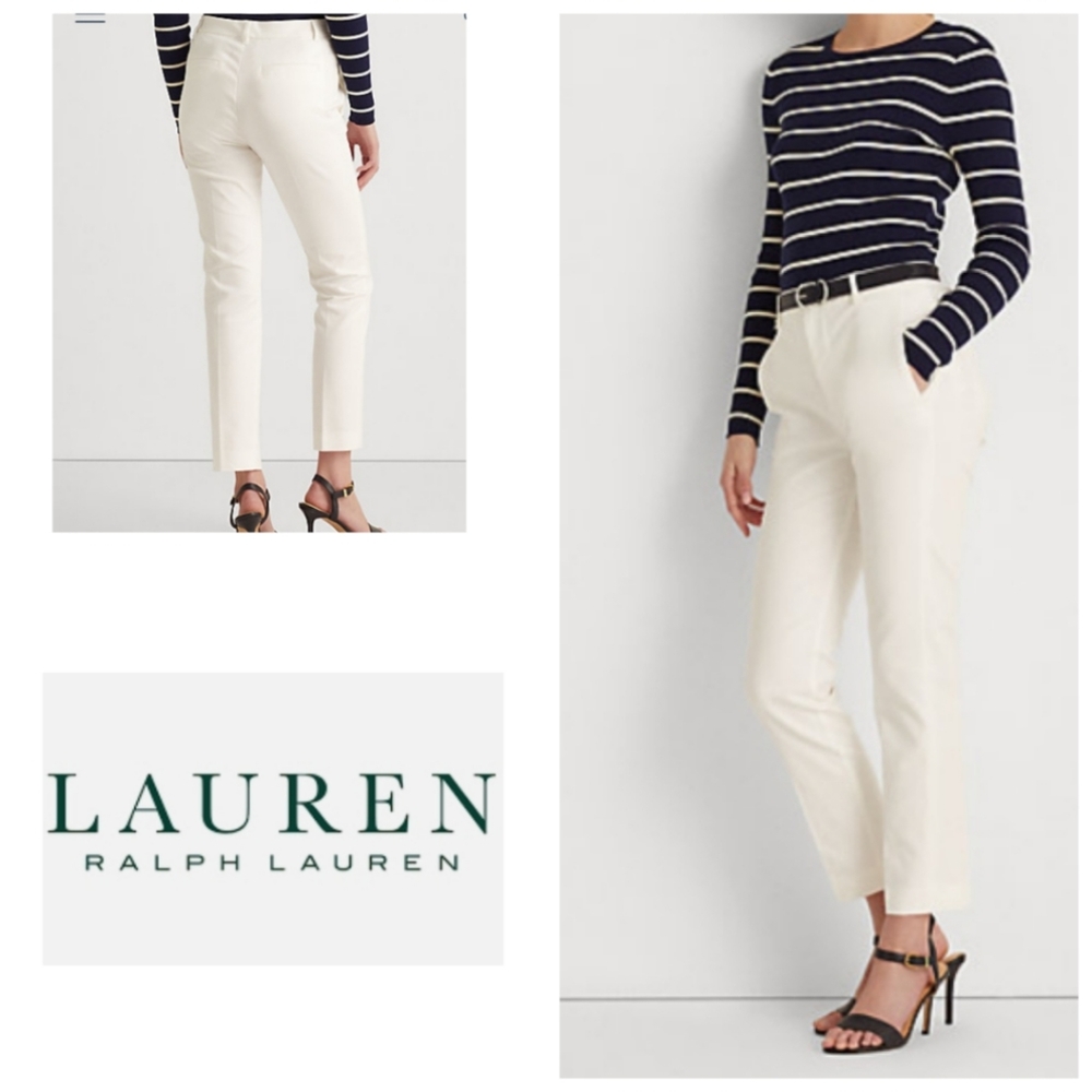 Lauren Ralph Lauren White Pants Catlin Size 10